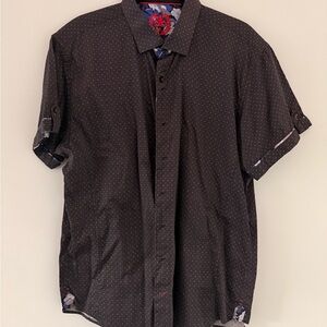 Men's Black Polka Dot Shirt